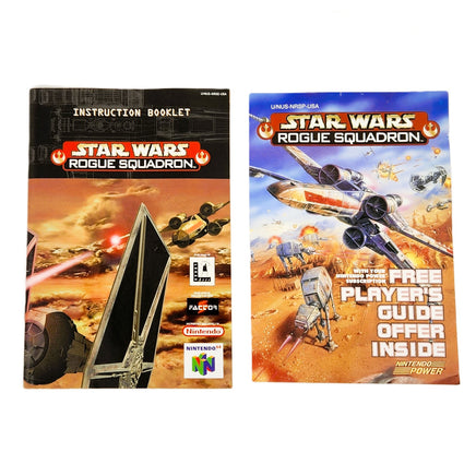 Star Wars Rogue Squadron Players Choice Nintendo 64 Very Good - Instruction Manual and Free Players Guide Offer Flyer
