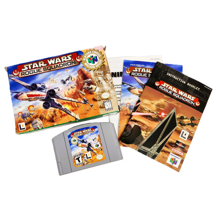 Star Wars Rogue Squadron Players Choice Nintendo 64 Very Good - Box Cartridge and Manual Shown