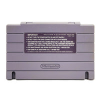 Super Castlevania IV Super Nintendo Very Good Loose - Back Of Authentic Cartridge