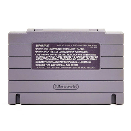 Super Castlevania IV Super Nintendo Very Good Loose - Back Of Authentic Cartridge