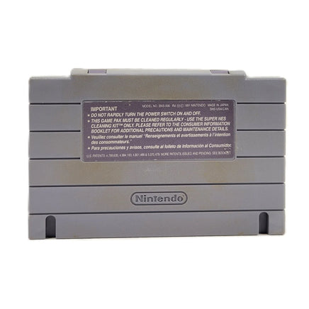 Super Mario Kart Super Nintendo Good Loose - Cartridge Rear View