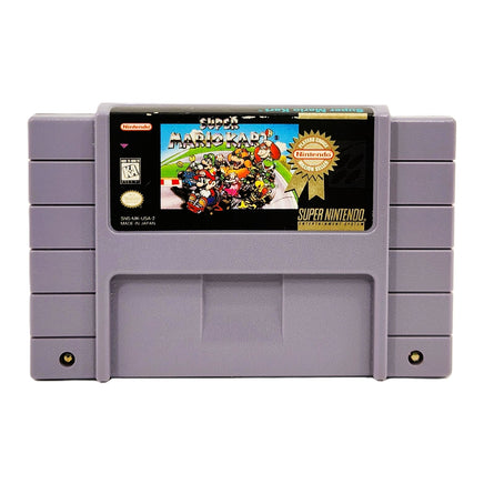 Super Mario Kart Players Choice Super Nintendo Good Loose - Front Of Cartridge Label View