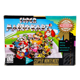 Super Mario Kart Players Choice Super Nintendo Very Good CIB - Original Box Front