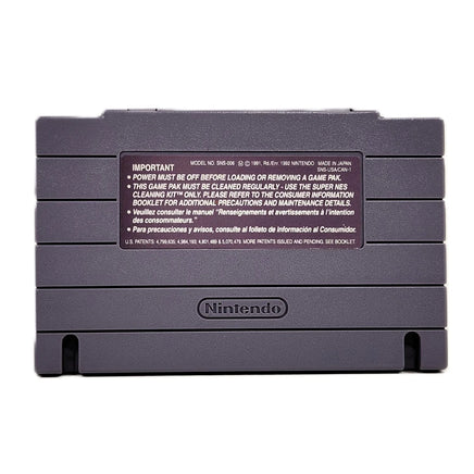 Super Mario Kart Players Choice Super Nintendo Very Good CIB - Rear view of game cart