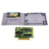 Super Mario Kart Players Choice Super Nintendo Very Good CIB - open cartridge view showing genuine game circuit board