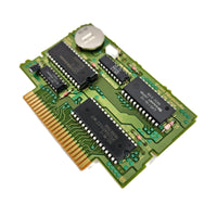 Super Mario Kart Players Choice Super Nintendo Very Good CIB - View of authentic game circuit board with save battery installed