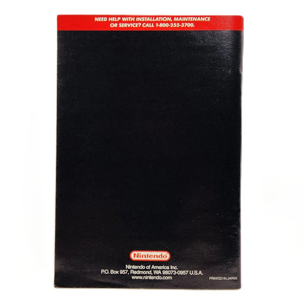 Super Mario Kart Players Choice Super Nintendo Very Good CIB - Rear view of instruction manual