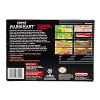 Super Mario Kart Players Choice Super Nintendo Very Good CIB - Original Box Back View