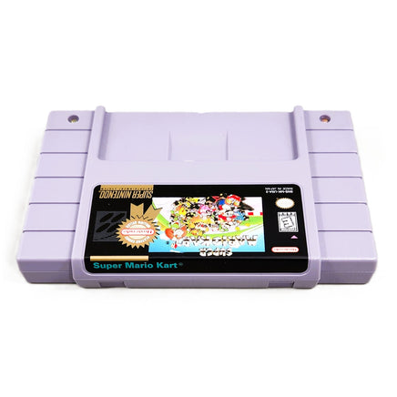 Super Mario Kart Players Choice Super Nintendo Very Good - Cartridge Label Top Spine Sticker Shown