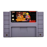 Super Mario RPG Super Nintendo Good Loose - Front label view of authentic SNES Game Cartridge