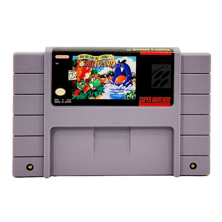 Super Mario World 2 Yoshis Island Super Nintendo Good Loose - Game Cartridge Front