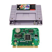 Super Mario World 2 Yoshi's Island Super Nintendo Good Loose - Open cartridge showing authentic Nintendo circuit board with working save battery installed