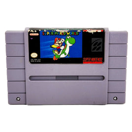 Super Mario World Super Nintendo Acceptable Loose - Front Label Of Authentic Cartridge