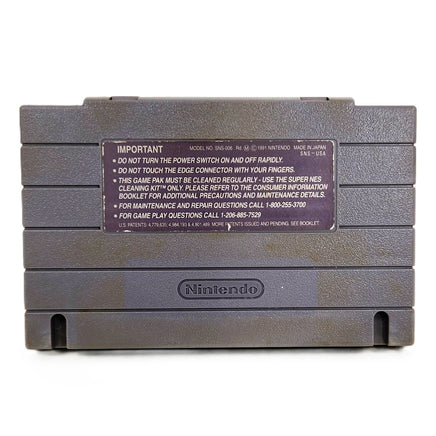 Super Mario World Super Nintendo Good Loose - Back Of Authentic Cartridge