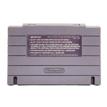 Super Mario World Super Nintendo Very Good Loose - Back Of Authentic Cartridge