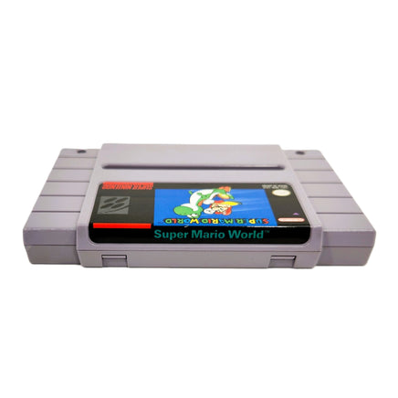 Super Mario World Super Nintendo Very Good Loose - Authentic Cartridge Label Shown