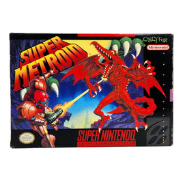 Super Metroid Super Nintendo SNES Very Good CIB - Authentic Retail Game Box Front View