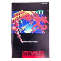 Super Metroid Super Nintendo Very Good - Instruction Manual