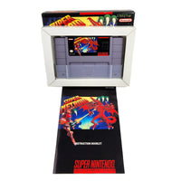 Super Metroid Super Nintendo SNES Very Good CIB - Authentic Retail Game Box View showing Game cartridge and instruction manual