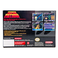 Super Metroid Super Nintendo Very Good CIB - Authentic Retail Game Box Rear View