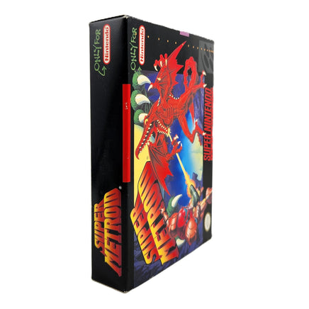 Super Metroid Super Nintendo SNES Very Good CIB - Authentic Retail Game Box View 6 Spine