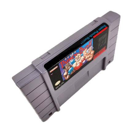 Super Punch Out Super Nintendo Very Good Loose - Authentic game cartridge spine label with game title and front shown