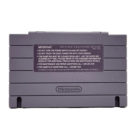 Super R-Type Super Nintendo Very Good CIB - Rear view of retail cart
