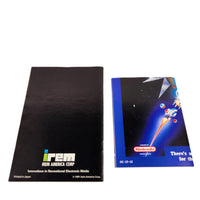 Super R-Type Super Nintendo Very Good CIB - Back view of instruction manual and poster