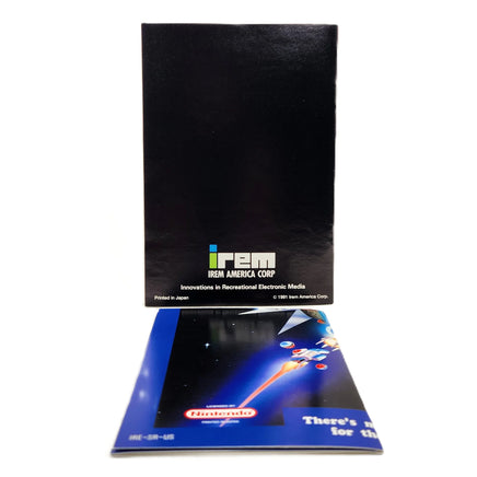 Super R-Type Super Nintendo Very Good CIB - Back view of instruction manual and poster