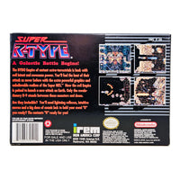 Super R-Type Super Nintendo Very Good CIB - Complete In Box Reverse View