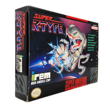 Super R-Type Super Nintendo Very Good CIB - Angled view 1