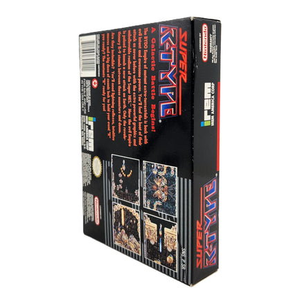 Super R-Type Super Nintendo Very Good CIB - View of bottom spine and back of retail box
