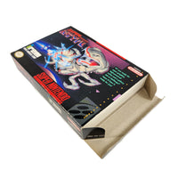 Super R-Type Super Nintendo Very Good CIB - Open flaps of retail box showing inside contents
