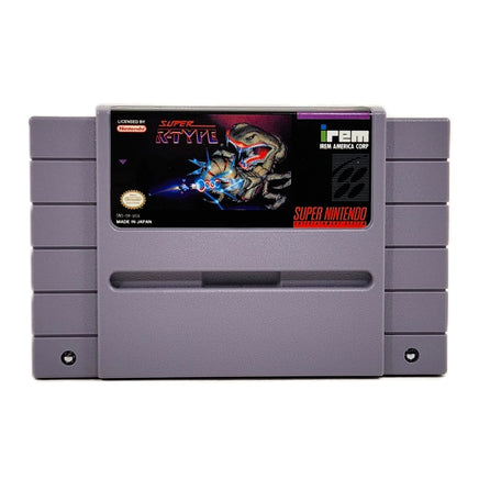 Super R-Type Super Nintendo Very Good CIB - Front view of authentic SNES game