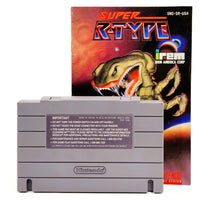 Super R-Type Super Nintendo Very Good Loose - Back Of Authentic Cartridge with Manual