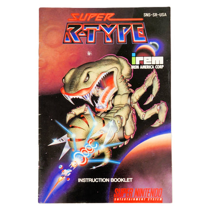 Super R-Type Super Nintendo Very Good Loose - Font of Game Instruction Manual