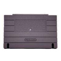 Battle Clash Super Nintendo Brand New - Back label view of authentic SNES game cartridge