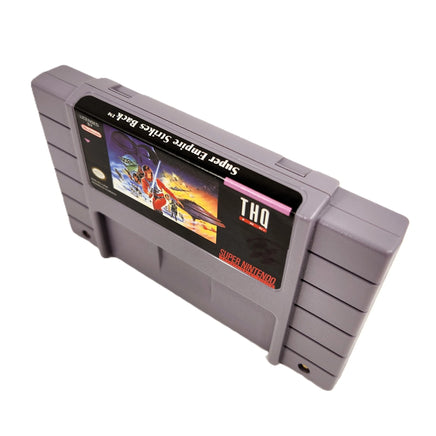 Battle Clash Super Nintendo Brand New - Alternate top spine and front label view of authentic SNES game cartridge
