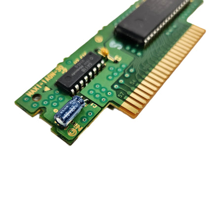 Battle Clash Super Nintendo Brand New - Close up view of authentic circuit board shown