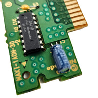 Battle Clash Super Nintendo Brand New - Alternate close up view of authentic circuit board showing Nintendo branding