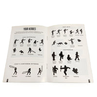 Battle Clash Super Nintendo Brand New - Open view of official instruction manual showing staple binding