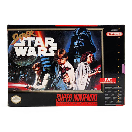 Super Star Wars Super Nintendo Very Good CIB - Authentic Retail Game Box Front