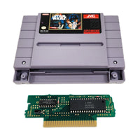 Super Star Wars Super Nintendo Very Good CIB - Open game cartridge shown with authentic Nintendo game circuit board