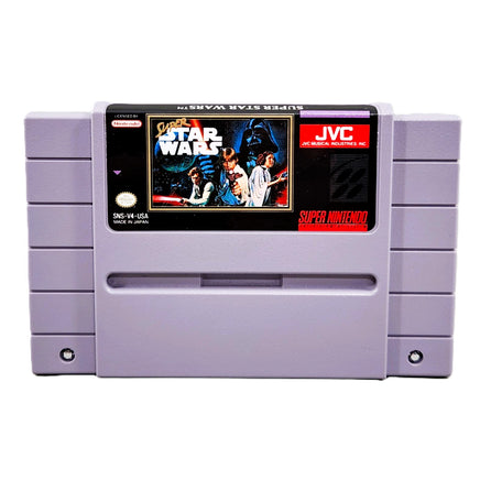 Super Star Wars Super Nintendo Very Good - Authentic Game Cartridge Front
