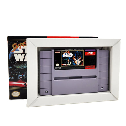 Super Star Wars Super Nintendo Very Good CIB - Retail game box with inner cardboard tray and authentic game cartridge