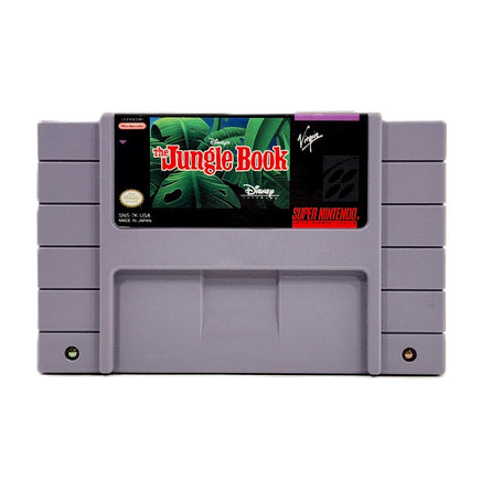 The Jungle Book Super Nintendo Very Good Loose - Super NES Game Cart Front Label Detail
