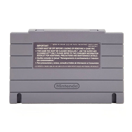 The Jungle Book Super Nintendo Very Good Loose - Super NES Cartridge Rear Label View