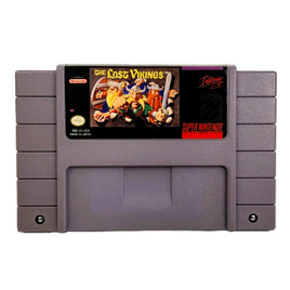 The Lost Vikings Super Nintendo Good Loose - Cartridge Label Shown