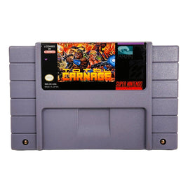 Total Carnage Super Nintendo Good Loose - Front Of Cartridge Label View