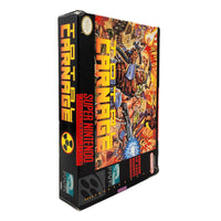 Total Carnage Super Nintendo Very Good CIB - Spine view of authentic retail game box